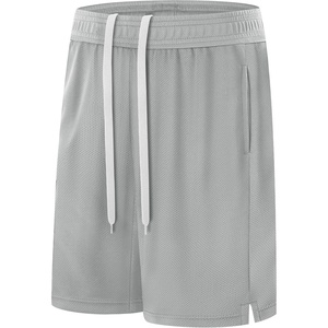 image:imageRunhit Boys Basketball Shorts Mesh Pockets Athletic Soccer Shorts for Youth Kids Running Gym PE Tennis Quick Dry Size 620Gray