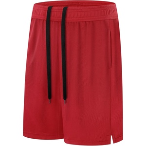 image:imageRunhit Boys Basketball Shorts Mesh Pockets Athletic Soccer Shorts for Youth Kids Running Gym PE Tennis Quick Dry Size 620Red