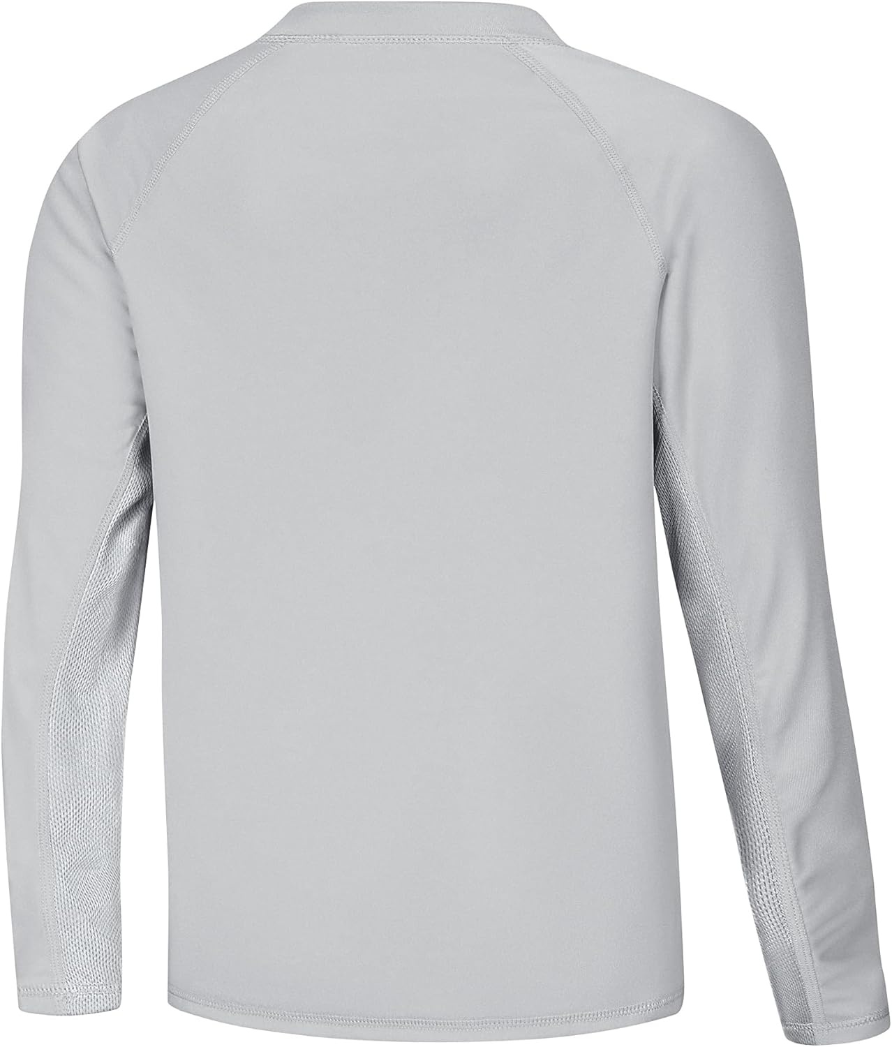image:imageRunhit UPF 50 Boys Swim Shirt Rash Guard for Boys Long Sleeve Youth Kids UV Sun Protection Shirt for Beach Surf HikingGray