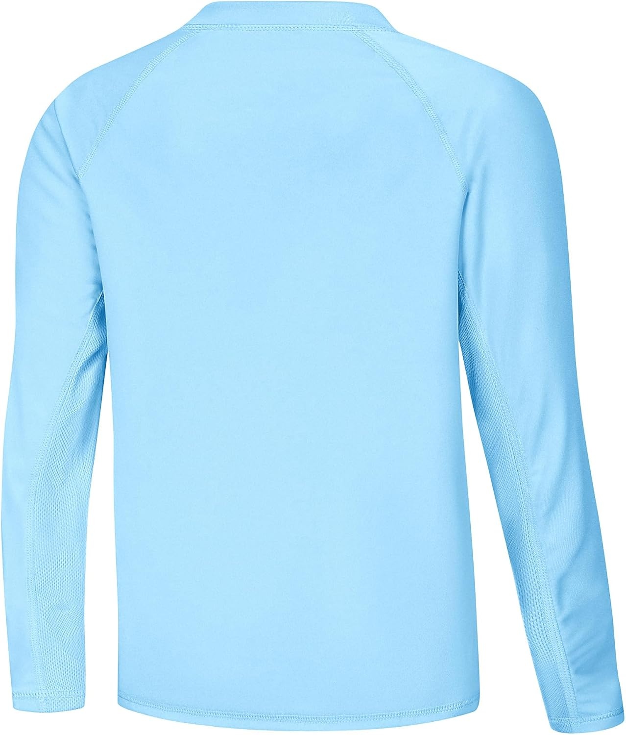 image:imageRunhit UPF 50 Boys Swim Shirt Rash Guard for Boys Long Sleeve Youth Kids UV Sun Protection Shirt for Beach Surf HikingLight Blue