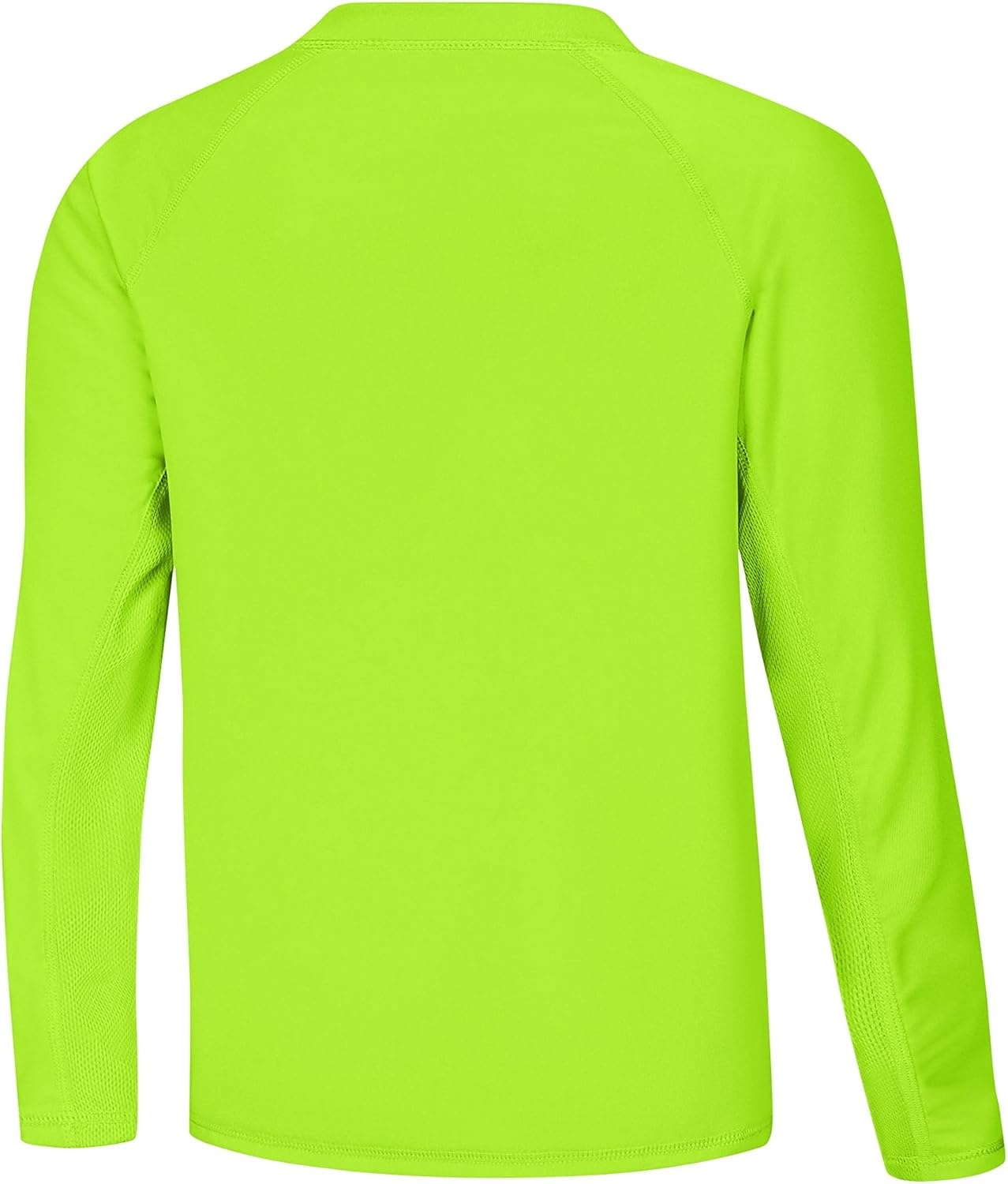 image:imageRunhit UPF 50 Boys Swim Shirt Rash Guard for Boys Long Sleeve Youth Kids UV Sun Protection Shirt for Beach Surf HikingLime Green