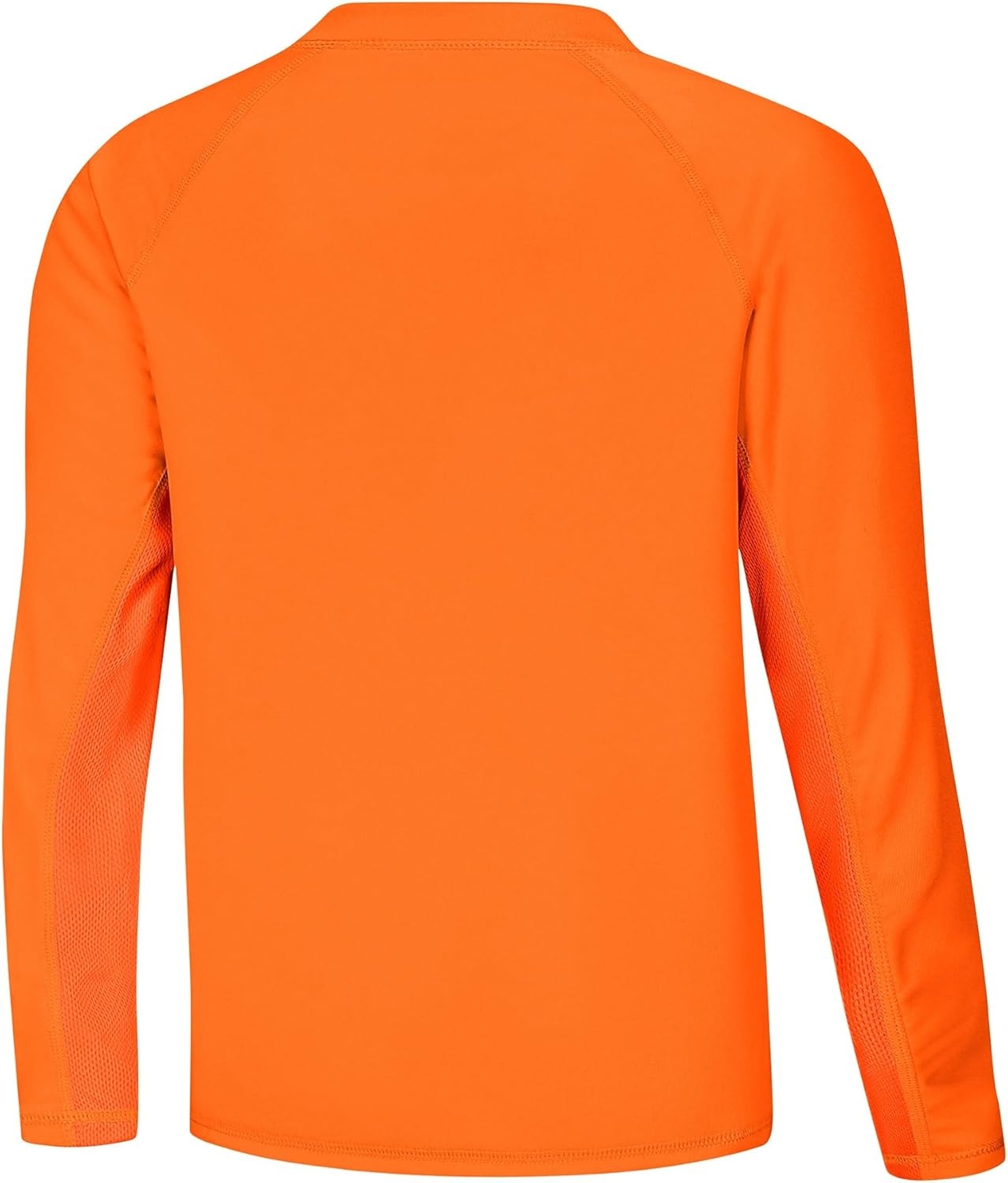 image:imageRunhit UPF 50 Boys Swim Shirt Rash Guard for Boys Long Sleeve Youth Kids UV Sun Protection Shirt for Beach Surf HikingOrange