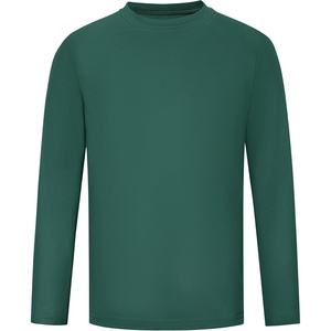 image:imageRunhit Boys and Girls Long Sleeve Athletic Shirts Kids UPF 50 Rash Guard Shirts with Moisture WickingDark Green