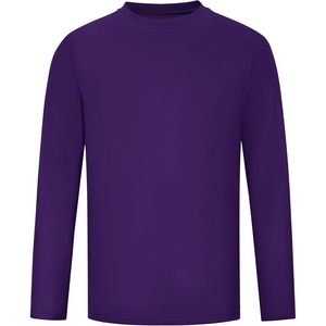 image:imageRunhit Boys and Girls Long Sleeve Athletic Shirts Kids UPF 50 Rash Guard Shirts with Moisture WickingDark Purple