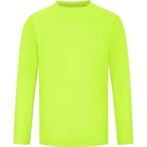 image:imageRunhit Boys and Girls Long Sleeve Athletic Shirts Kids UPF 50 Rash Guard Shirts with Moisture WickingFluorescent Green