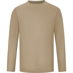 image:imageRunhit Boys and Girls Long Sleeve Athletic Shirts Kids UPF 50 Rash Guard Shirts with Moisture WickingKhaki