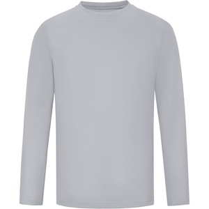 image:imageRunhit Boys and Girls Long Sleeve Athletic Shirts Kids UPF 50 Rash Guard Shirts with Moisture WickingLight Gray