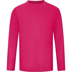 image:imageRunhit Boys and Girls Long Sleeve Athletic Shirts Kids UPF 50 Rash Guard Shirts with Moisture WickingRose Red