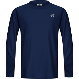 image:imageRunhit UPF 50 Boys Swim Shirt Rash Guard for Boys Long Sleeve Youth Kids UV Sun Protection Shirt for Beach Surf HikingDark Blue