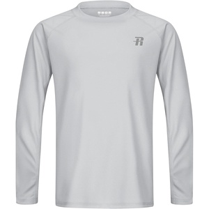 image:imageRunhit UPF 50 Boys Swim Shirt Rash Guard for Boys Long Sleeve Youth Kids UV Sun Protection Shirt for Beach Surf HikingGray