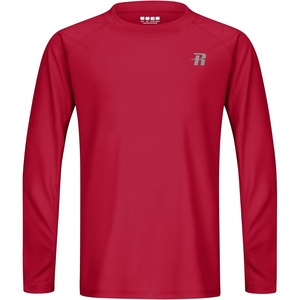 image:imageRunhit UPF 50 Boys Swim Shirt Rash Guard for Boys Long Sleeve Youth Kids UV Sun Protection Shirt for Beach Surf HikingRed