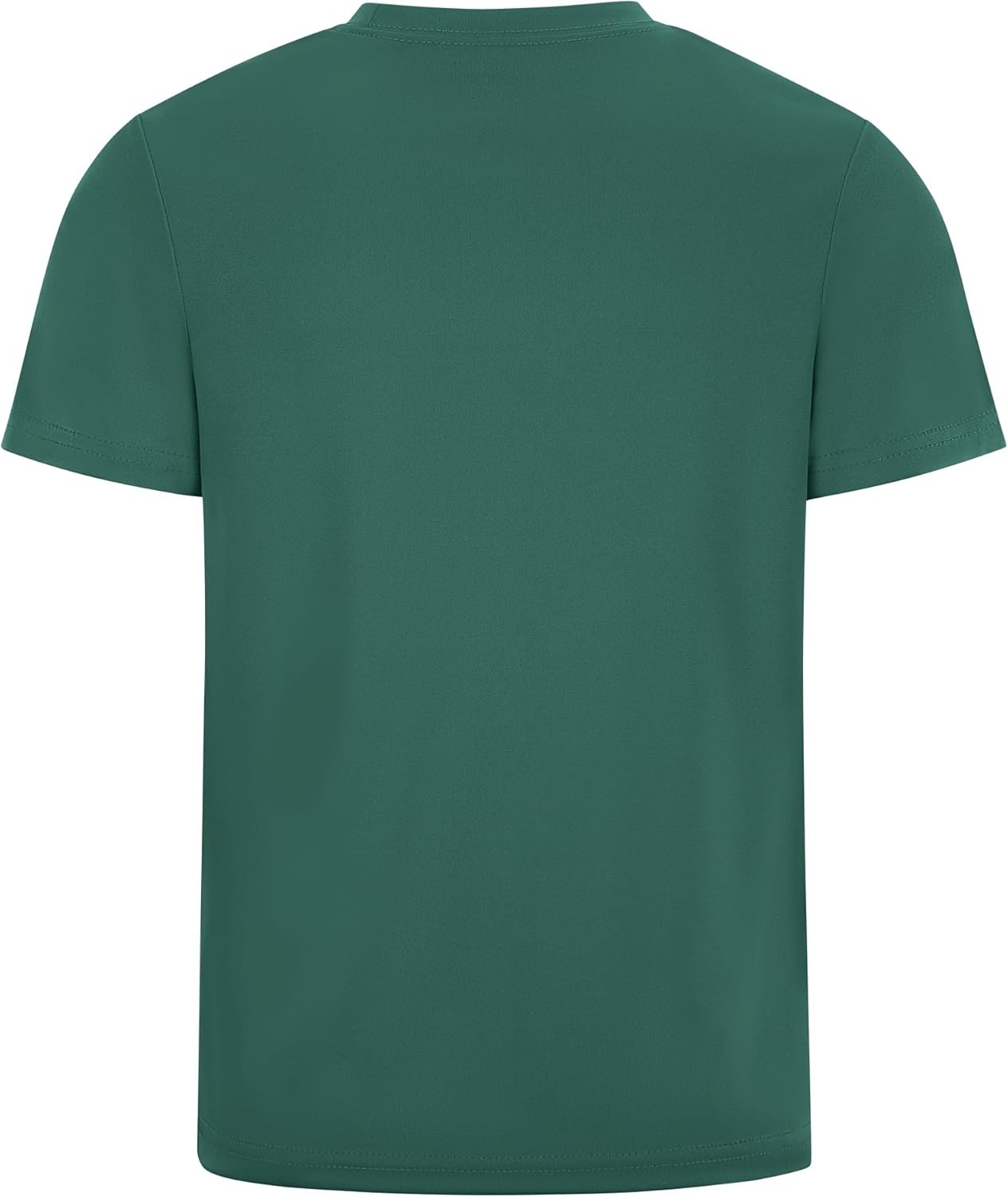 image:imageRunhit Boys Athletic TShirts Kids UPF 50 Short Sleeve Rash Guard Youth Sports Undershirt for Basketball Soccer BaseballDeep Green
