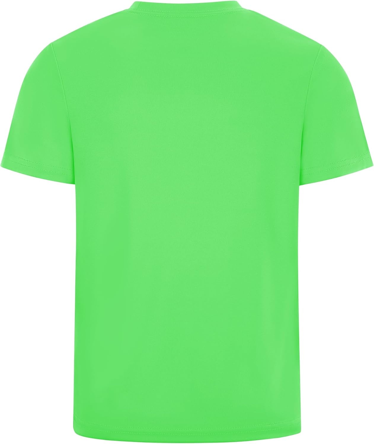 image:imageRunhit Boys Athletic TShirts Kids UPF 50 Short Sleeve Rash Guard Youth Sports Undershirt for Basketball Soccer BaseballLight Green
