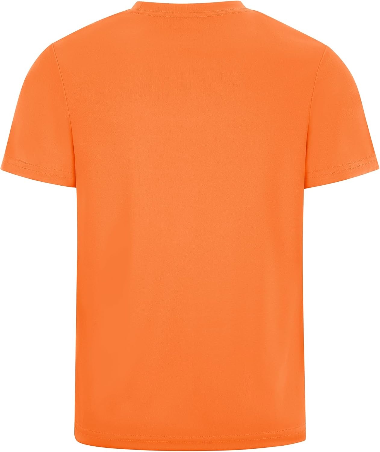 image:imageRunhit Boys Athletic TShirts Kids UPF 50 Short Sleeve Rash Guard Youth Sports Undershirt for Basketball Soccer BaseballOrange