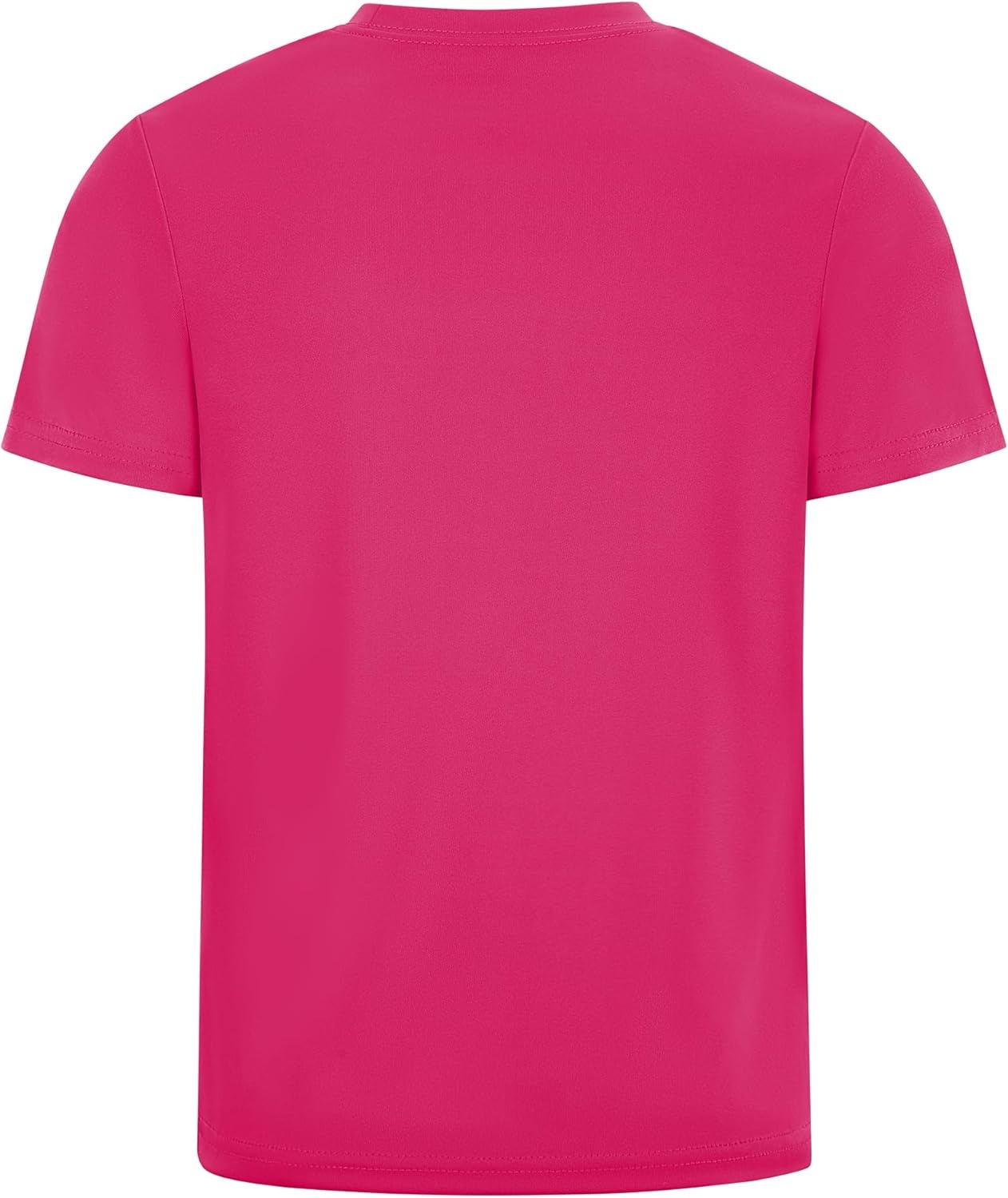 image:imageRunhit Boys Athletic TShirts Kids UPF 50 Short Sleeve Rash Guard Youth Sports Undershirt for Basketball Soccer BaseballRose Red