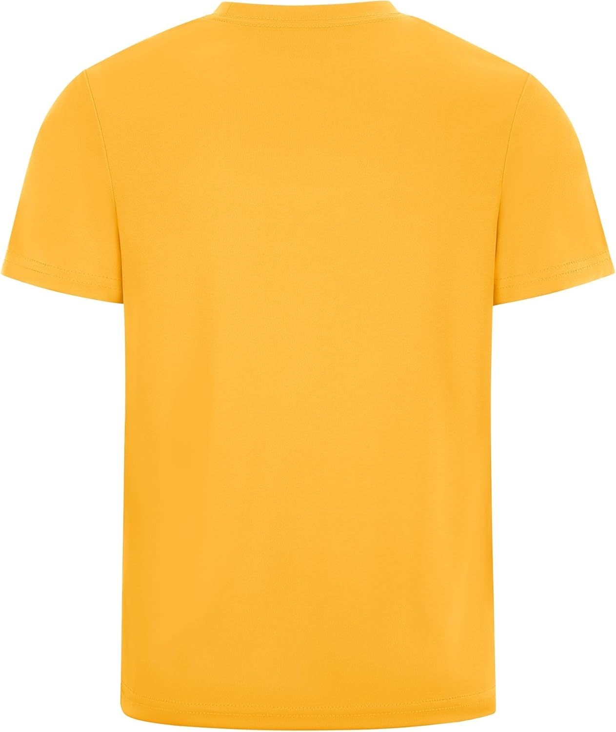 image:imageRunhit Boys Athletic TShirts Kids UPF 50 Short Sleeve Rash Guard Youth Sports Undershirt for Basketball Soccer BaseballYellow
