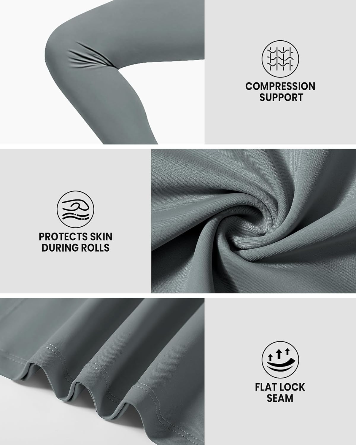 image:imageRunhit Boys BJJ Compression Pants Youth Jiu Jitsu No Gi Spats Kids Leggings Athletic Base Layer for Training MMA WrestlingGrey