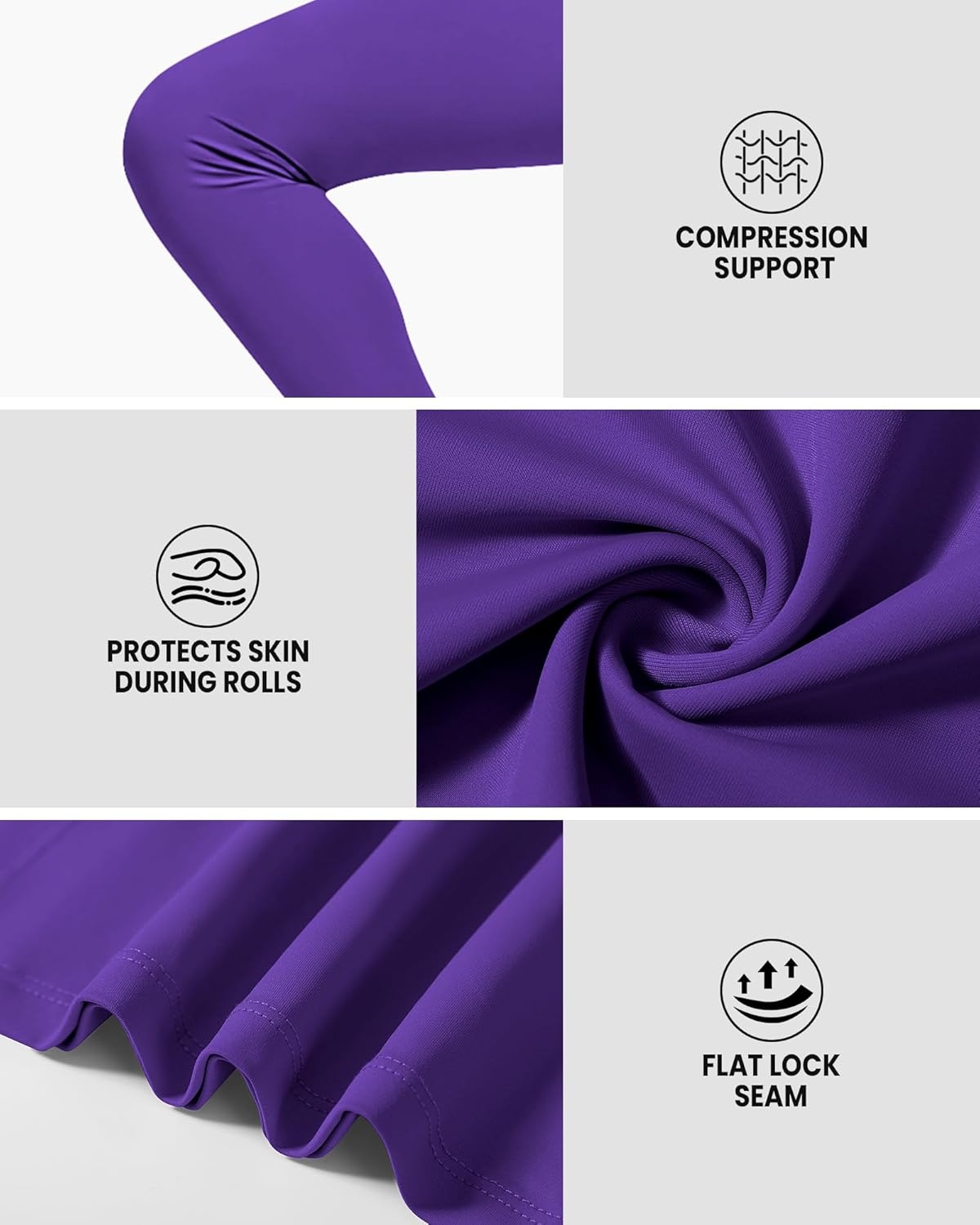 image:imageRunhit Boys BJJ Compression Pants Youth Jiu Jitsu No Gi Spats Kids Leggings Athletic Base Layer for Training MMA WrestlingPurple