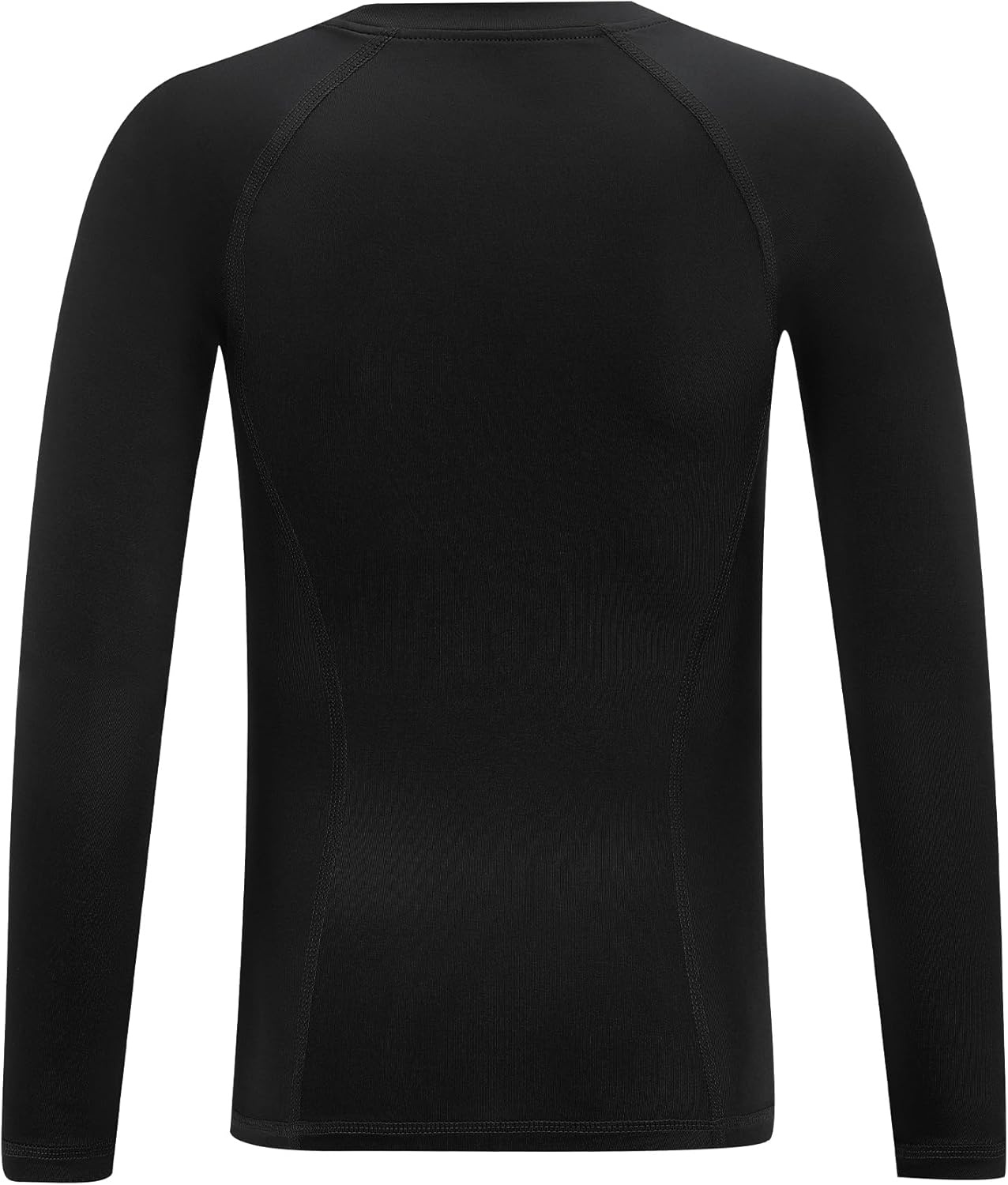 image:imageRunhit Boys Compression Shirt Kids Long Sleeve Athletic Undershirt Youth Quick Dry Base Layer for Football BaseballBlack