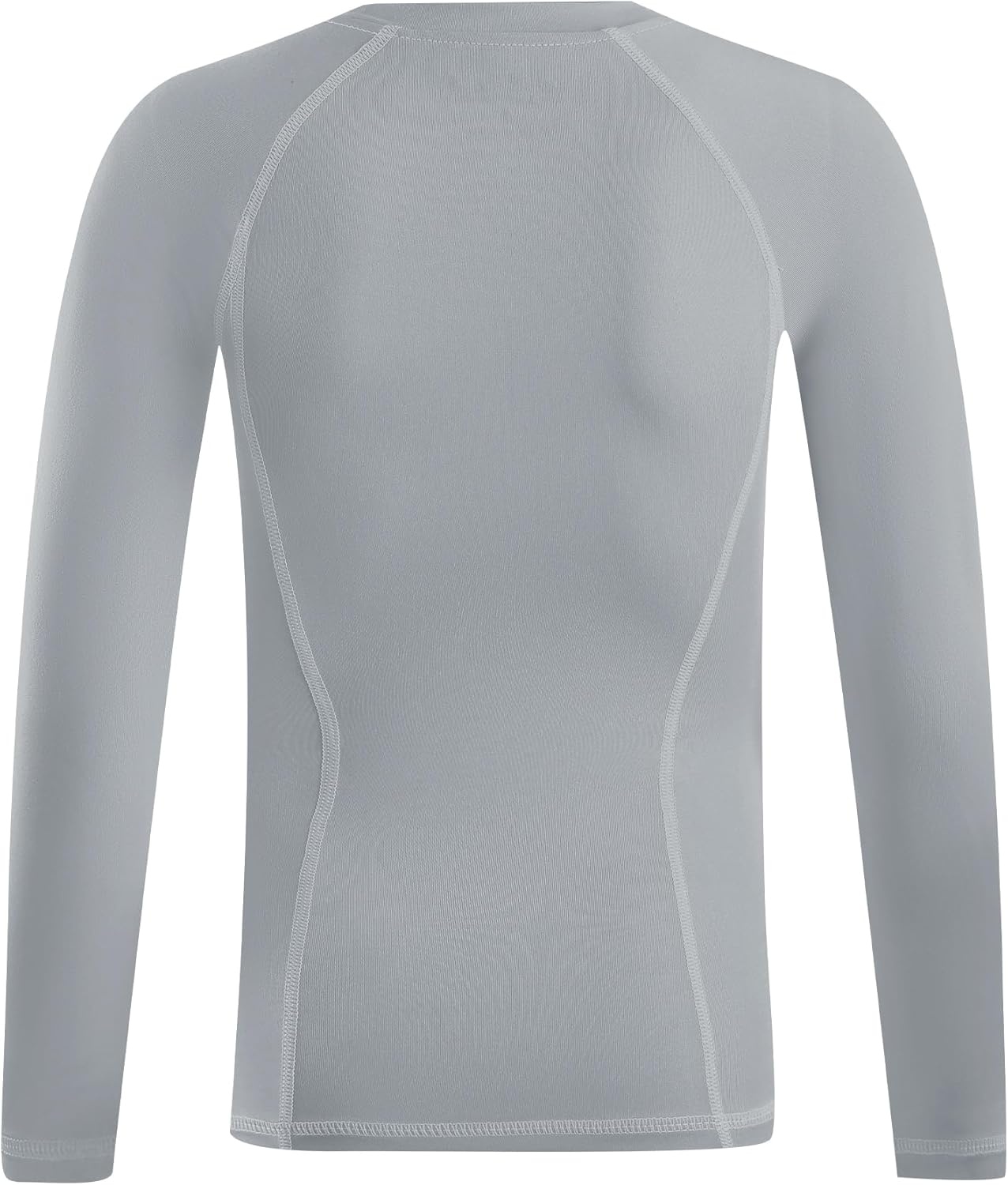 image:imageRunhit Boys Compression Shirt Kids Long Sleeve Athletic Undershirt Youth Quick Dry Base Layer for Football BaseballGrey