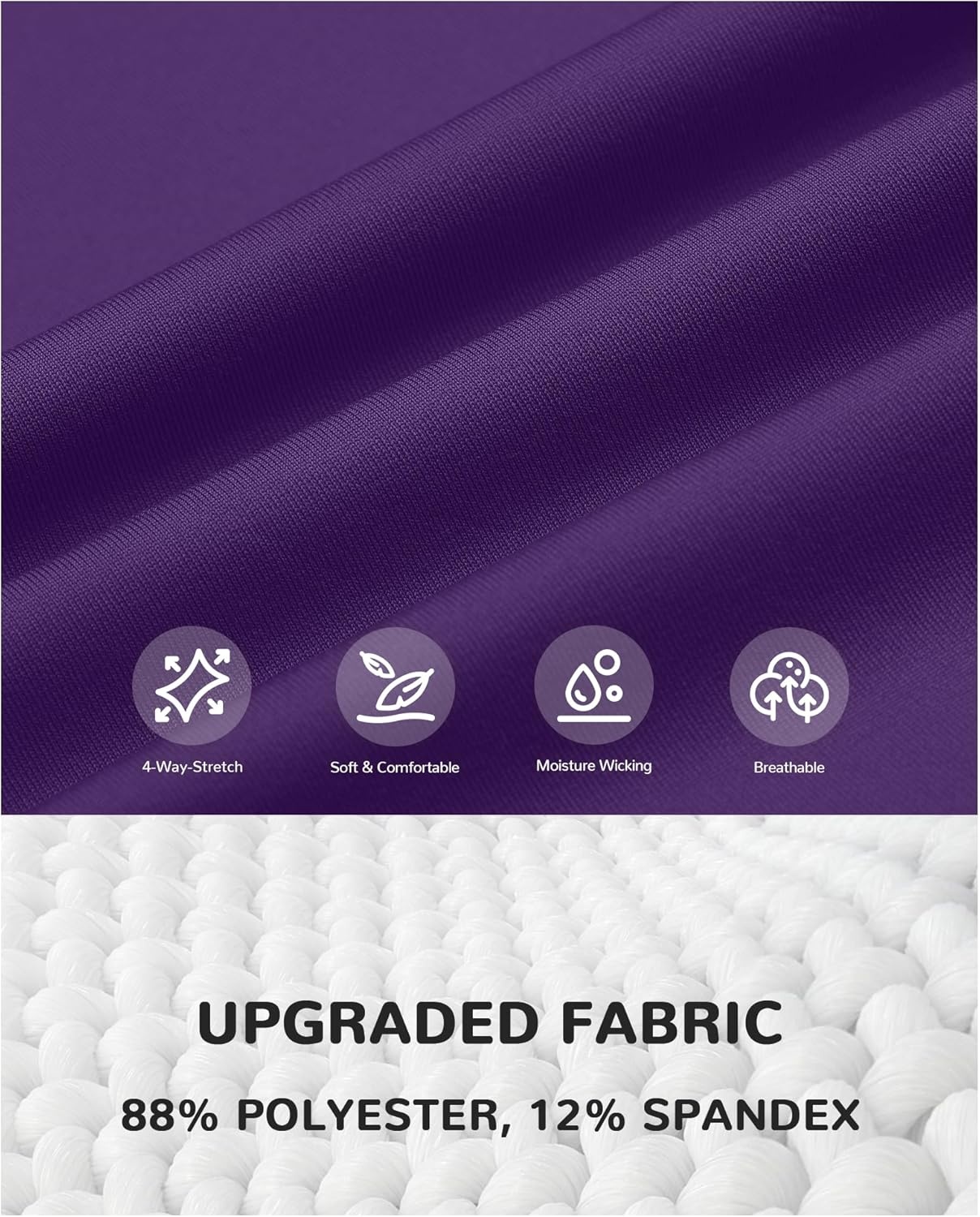 image:imageRunhit Boys Compression Shirt Kids Long Sleeve Athletic Undershirt Youth Quick Dry Base Layer for Football BaseballPurple