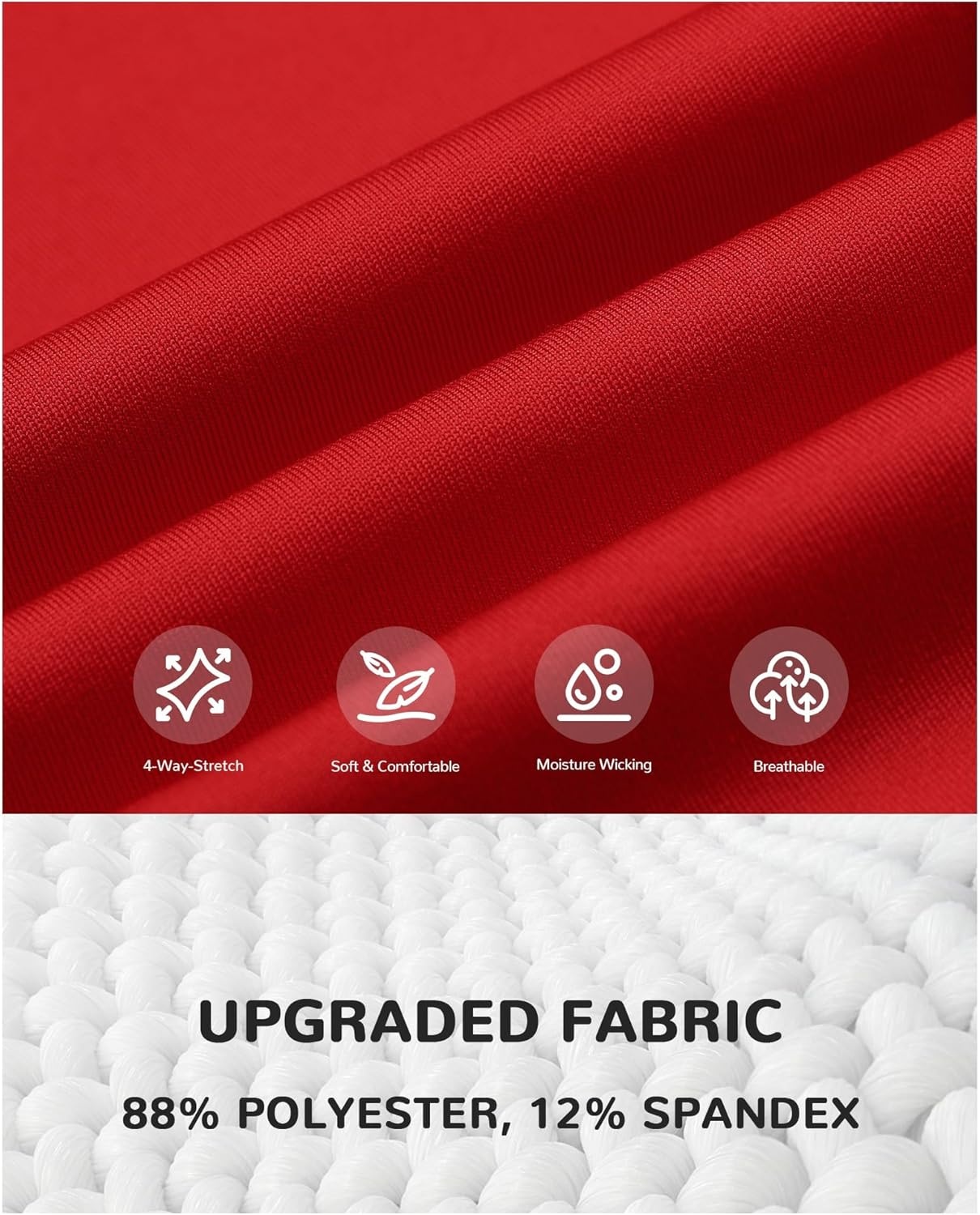image:imageRunhit Boys Compression Shirt Kids Long Sleeve Athletic Undershirt Youth Quick Dry Base Layer for Football BaseballRed