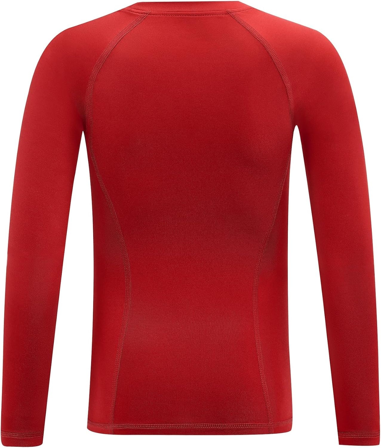 image:imageRunhit Boys Compression Shirt Kids Long Sleeve Athletic Undershirt Youth Quick Dry Base Layer for Football BaseballRed