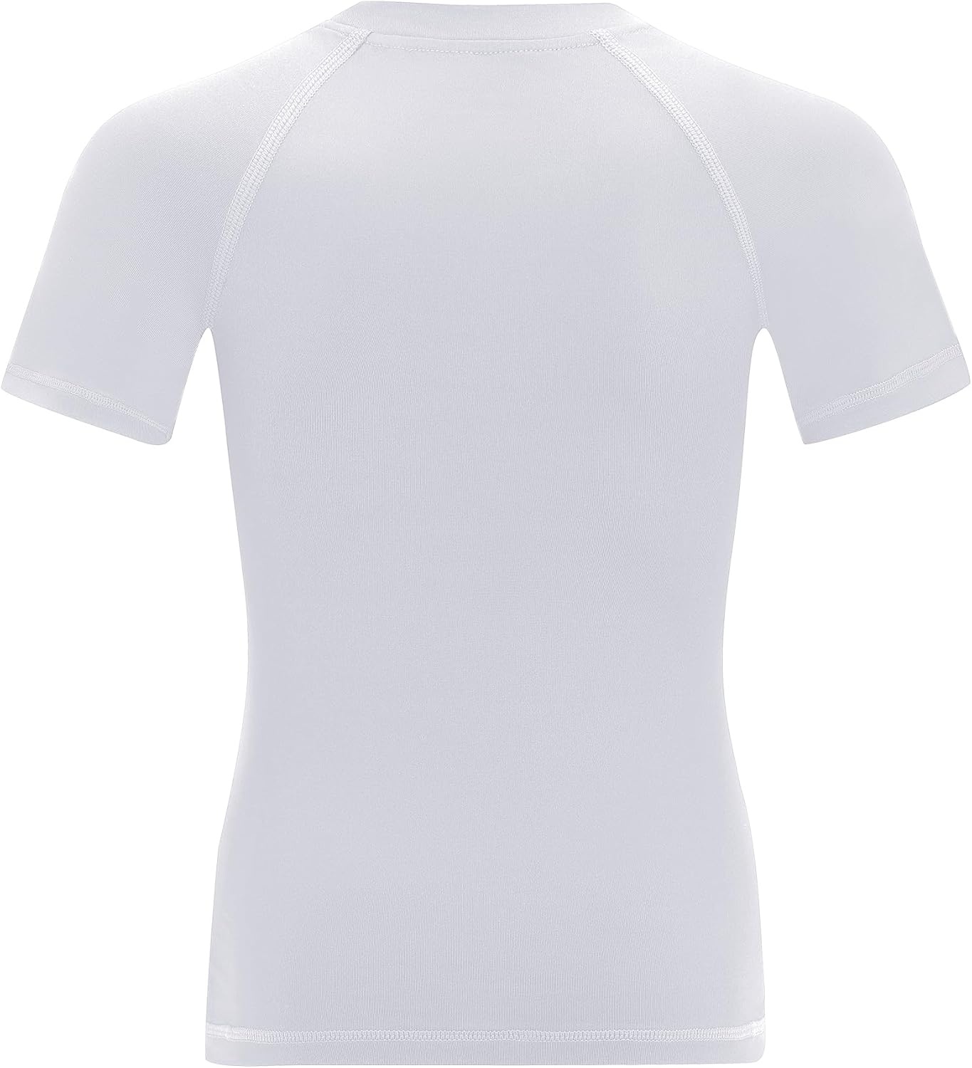 image:imageRunhit Boys Compression Shirt Short Sleeve Youth Basketball Undershirt Kids Quick Dry Athletic Base Layer TShirt1 Pack White