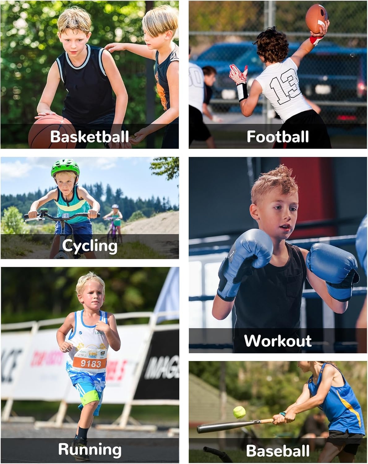 image:imageRunhit Boys Compression Tank Top Youth Athletic Quick Dry Base Layer Shirt3packwhitewhitewhite