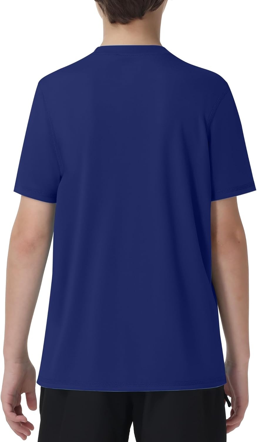 image:imageRunhit Boys Rash Guard Short Sleeve Swim Shirt Kids UPF 50 Quick Dry Rashguard Sun Protection Water TShirt 2T to YouthNautical Blue
