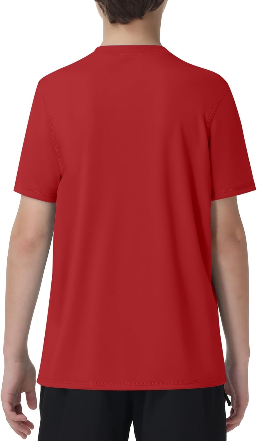 image:imageRunhit Boys Rash Guard Short Sleeve Swim Shirt Kids UPF 50 Quick Dry Rashguard Sun Protection Water TShirt 2T to YouthRed