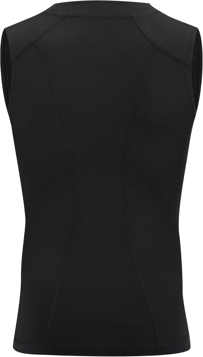 image:imageRunhit Boys Sleeveless Compression Shirt Kids Athletic Tank Tops Youth Quick Dry Undershirt for Football BasketballBlack