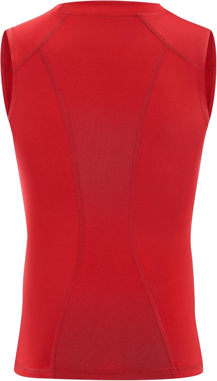 image:imageRunhit Boys Sleeveless Compression Shirt Kids Athletic Tank Tops Youth Quick Dry Undershirt for Football BasketballBlack White Red