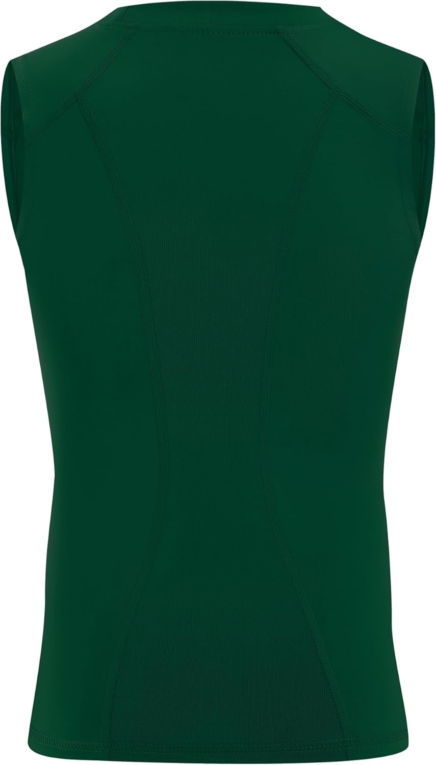 image:imageRunhit Boys Sleeveless Compression Shirt Kids Athletic Tank Tops Youth Quick Dry Undershirt for Football BasketballGreen