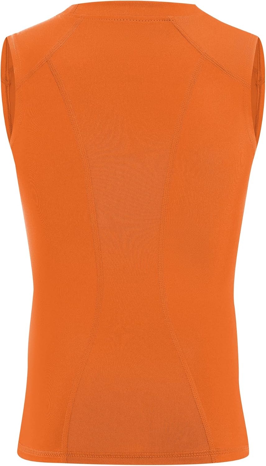 image:imageRunhit Boys Sleeveless Compression Shirt Kids Athletic Tank Tops Youth Quick Dry Undershirt for Football BasketballOrange