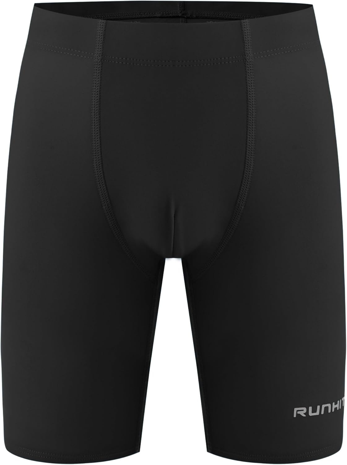image:imageRunhit Boys Swim Jammers Youth Competitive Swimsuit UPF 50 Quick Dry Athletic Compression Swimming ShortsBlack