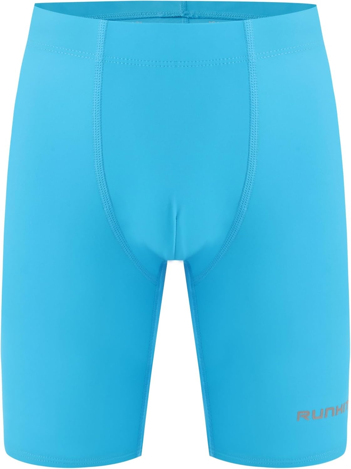 image:imageRunhit Boys Swim Jammers Youth Competitive Swimsuit UPF 50 Quick Dry Athletic Compression Swimming ShortsBlue