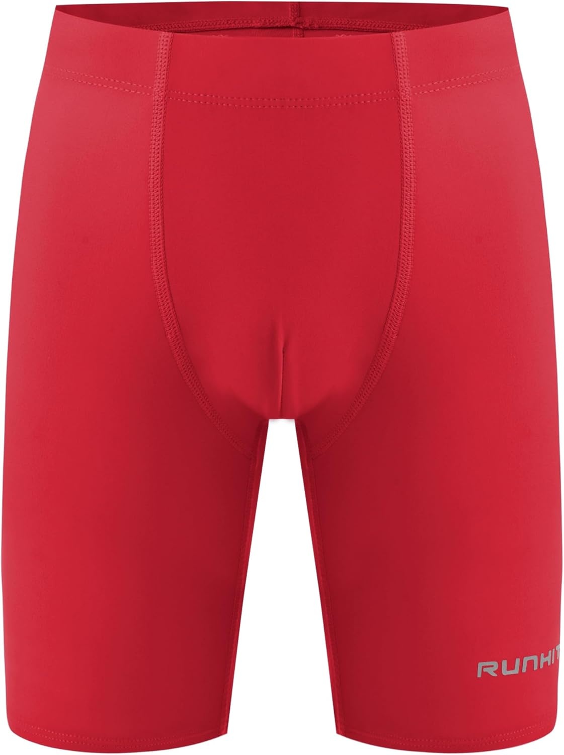 image:imageRunhit Boys Swim Jammers Youth Competitive Swimsuit UPF 50 Quick Dry Athletic Compression Swimming ShortsRed