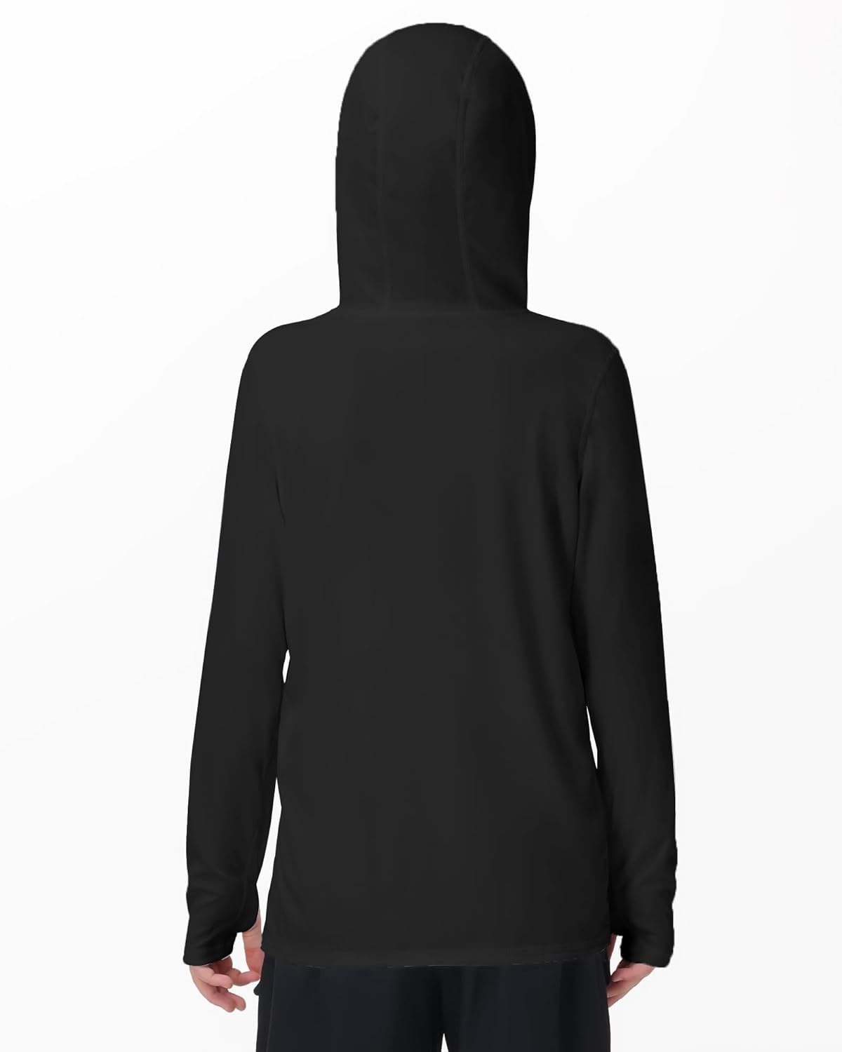 image:imageRunhit Boys amp Toddler UPF 50 Rash Guard Hoodie Kids UV Sun Protection Long Sleeve Shirt for Fishing Outdoor Beach CampingBlack