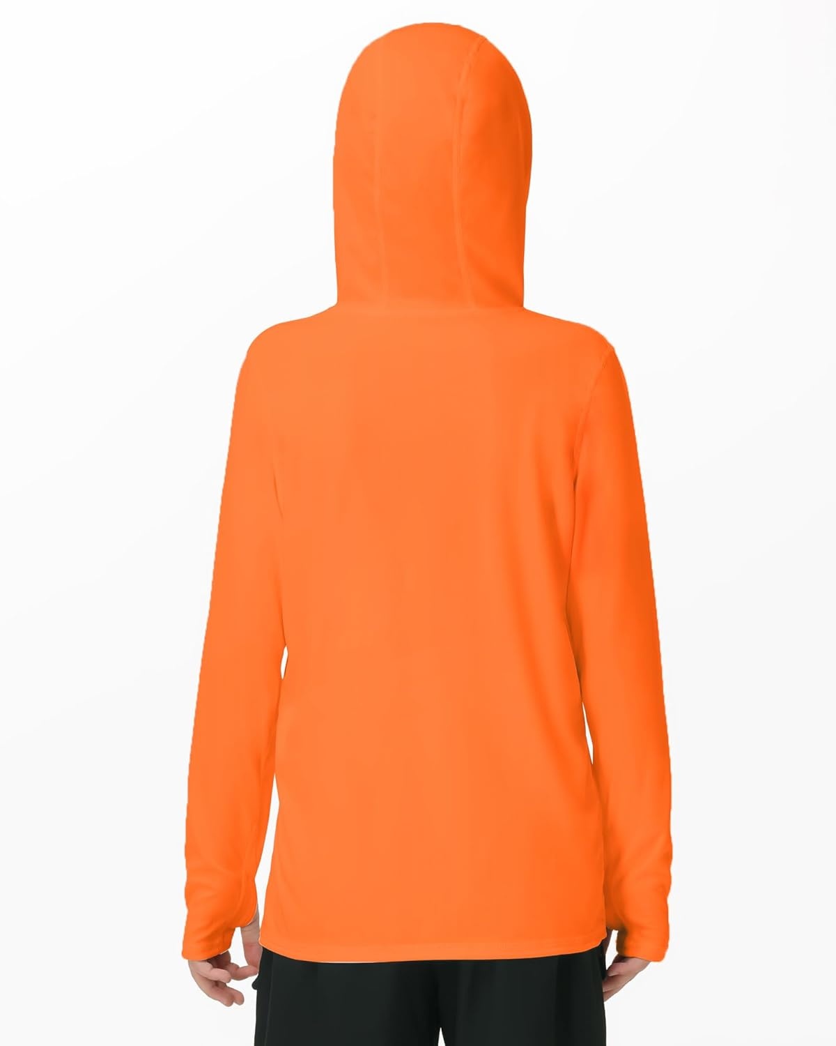 image:imageRunhit Boys amp Toddler UPF 50 Rash Guard Hoodie Kids UV Sun Protection Long Sleeve Shirt for Fishing Outdoor Beach CampingOrange