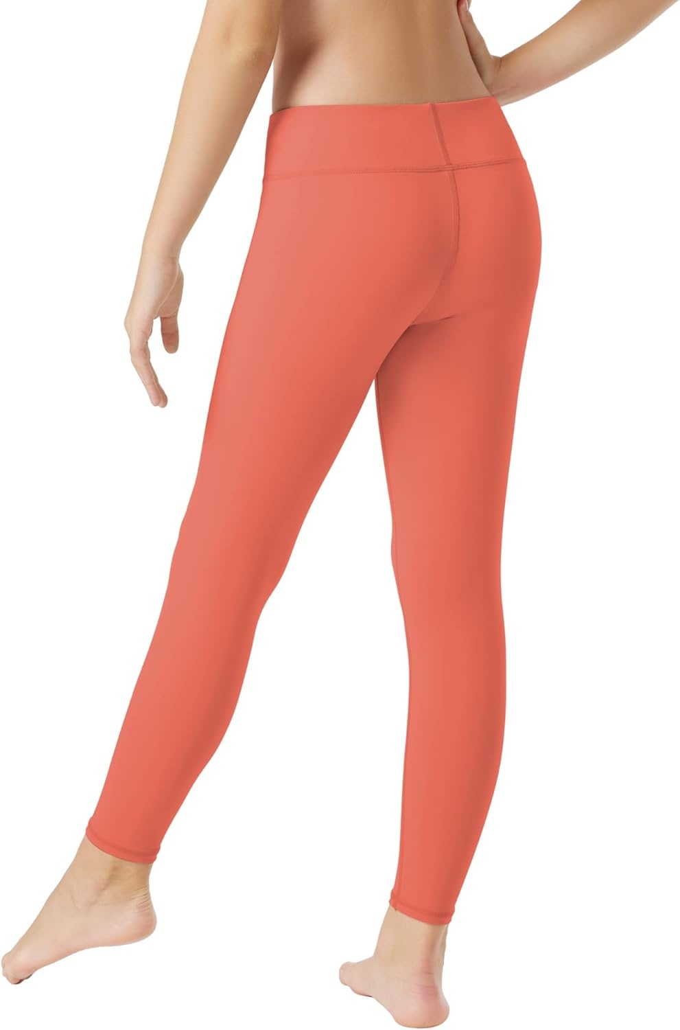 image:imageRunhit Girls Athletic Leggings Cross High Waisted Kids Yoga Dance Compression Pants for Teen Workout RunningCoral Pink