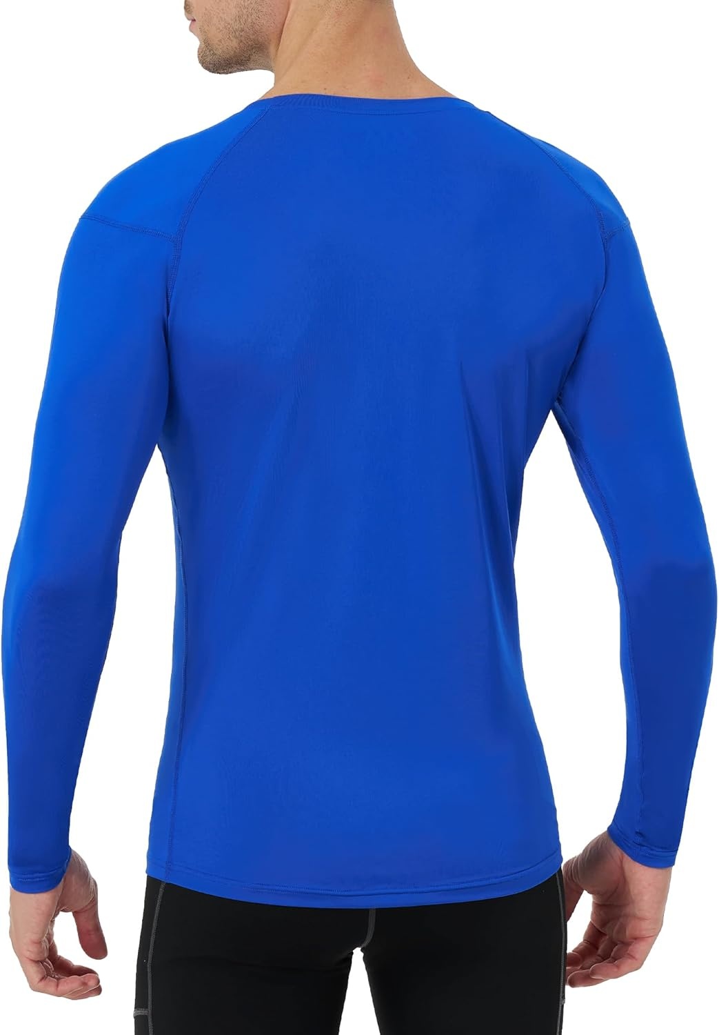 image:imageRunhit Long Sleeve Compression Shirts for Men UPF 50 Mens Compression Shirts Running Athletic Workout Base LayerBlue