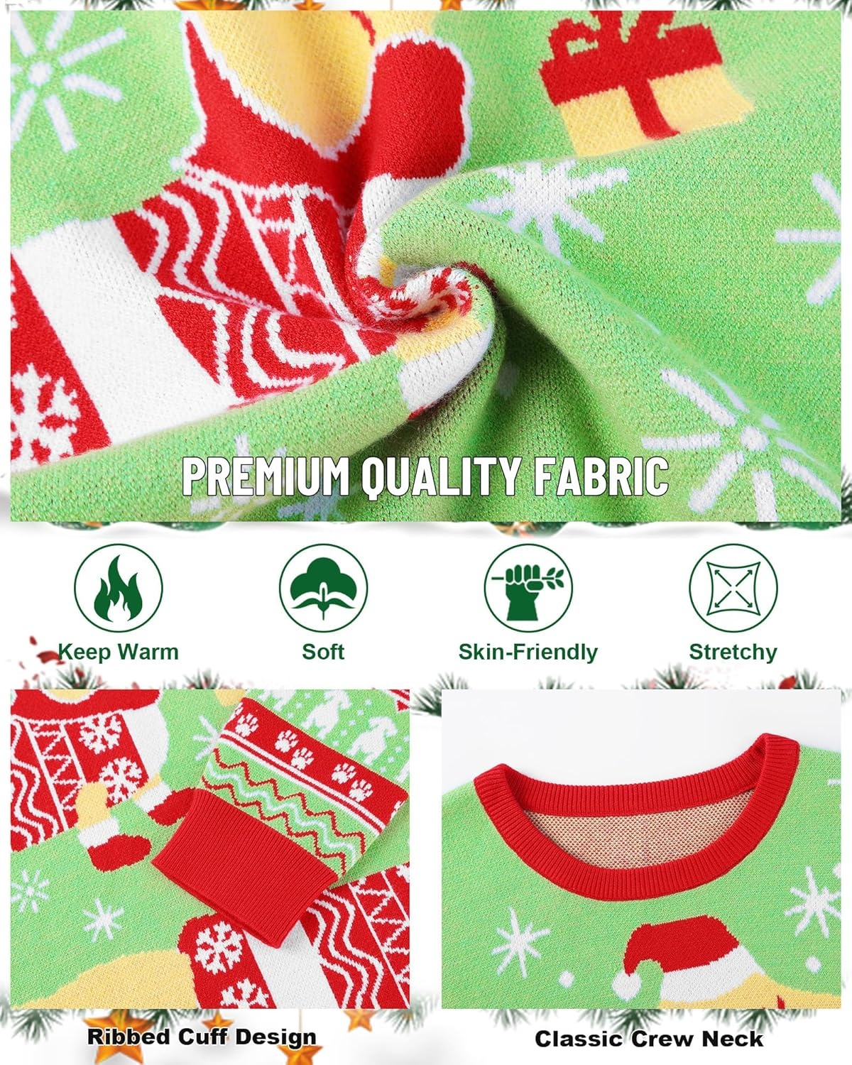 image:imageRunhit Ugly Christmas Sweater for Kids Youth Boys and Girls Funny Crew Neck Xmas Pullover for Holiday Vacation GiftsDachshund