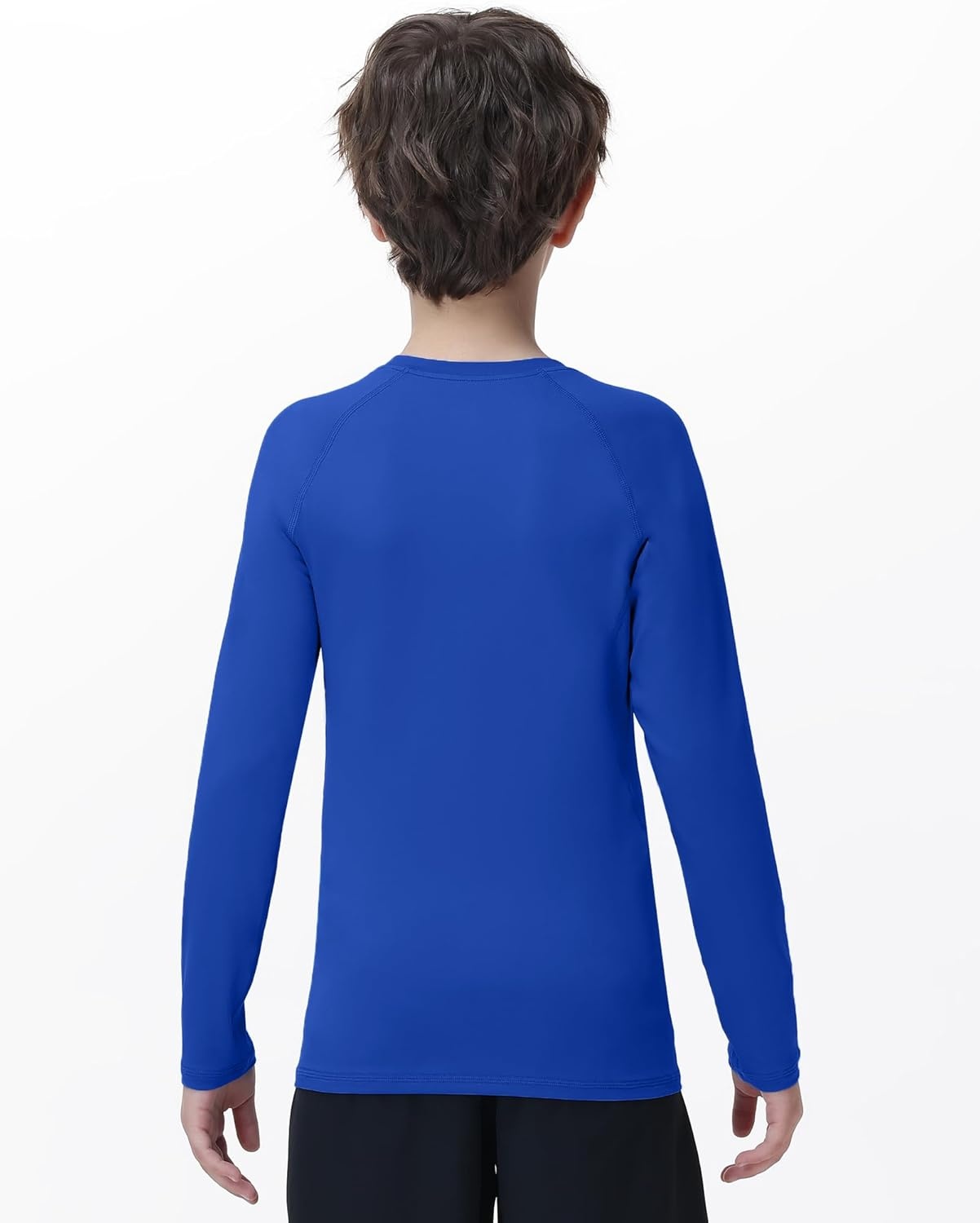 image:imageRunhit Youth Boys Compression Shirt Long Sleeve Kids Football Basketball Undershirt Quick Dry Moisture Wicking Sports TopsRoyal Blue