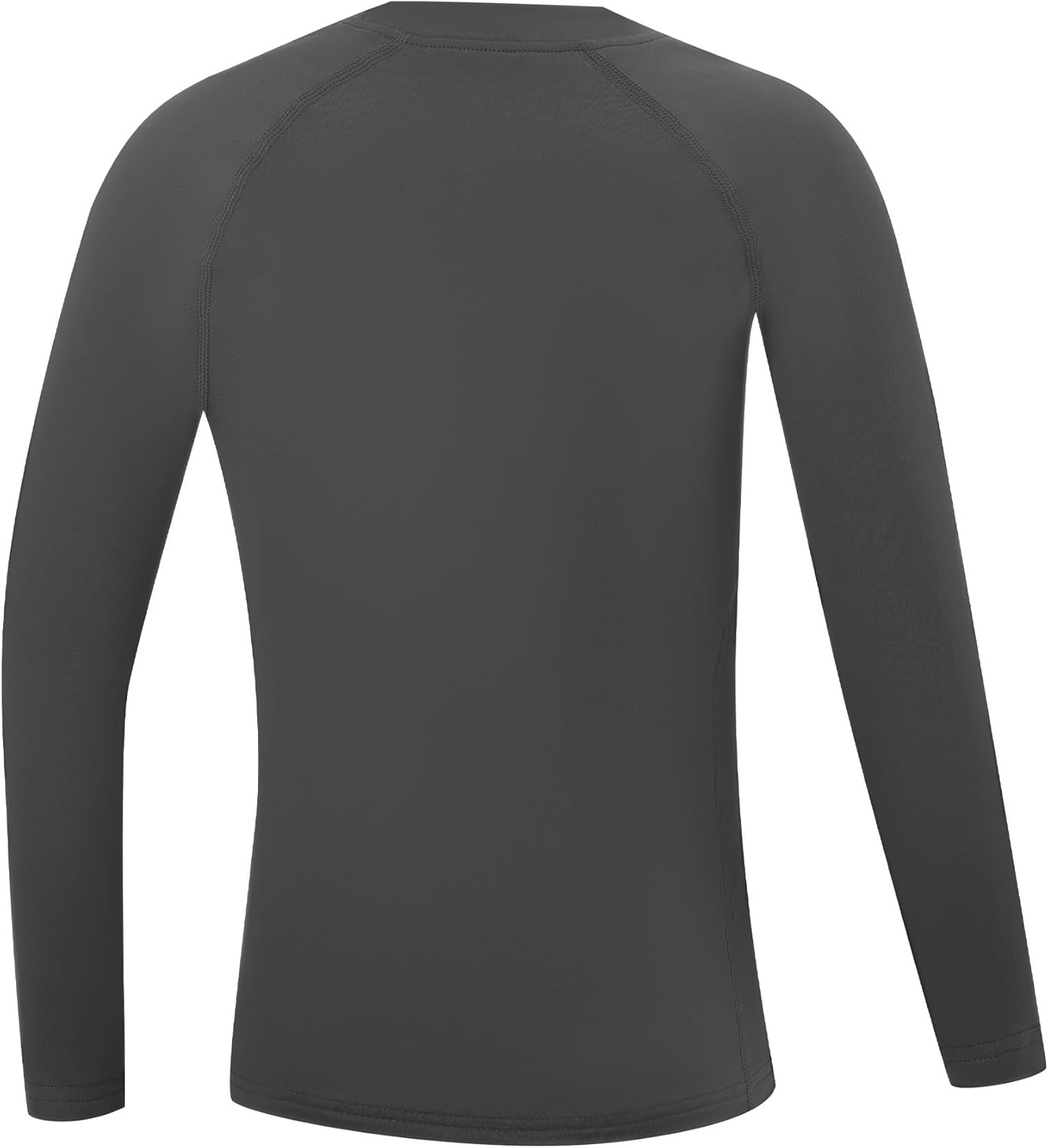 image:imageRunhit Youth Boys Compression Thermal Shirt Long Sleeve Fleece Base Layer Undershirt for Football Baseball Soccer BasketballDark Gray