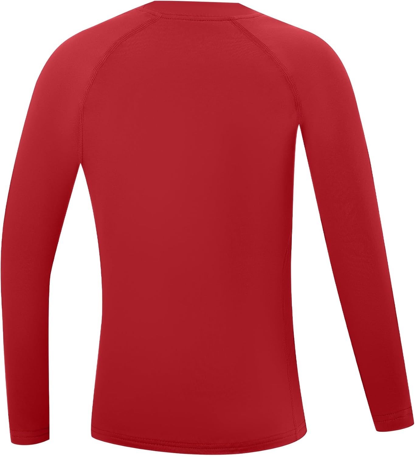 image:imageRunhit Youth Boys Compression Thermal Shirt Long Sleeve Fleece Base Layer Undershirt for Football Baseball Soccer BasketballRed