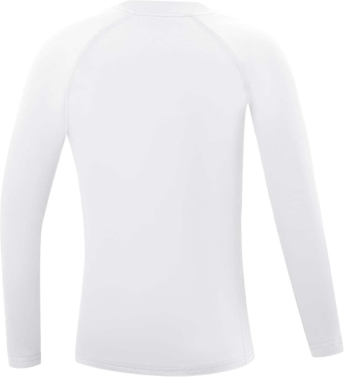 image:imageRunhit Youth Boys Compression Thermal Shirt Long Sleeve Fleece Base Layer Undershirt for Football Baseball Soccer BasketballWhite