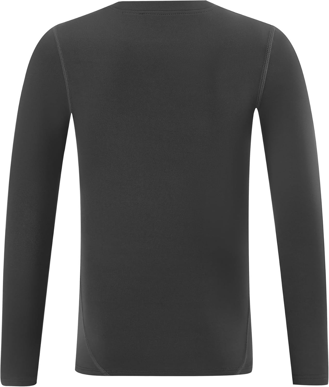 image:imageRunhit Youth Boys Compression Thermal Shirt Long Sleeve Quick Dry Fleece Undershirt Kids Baseball Football Base LayerDark Graycrewneck