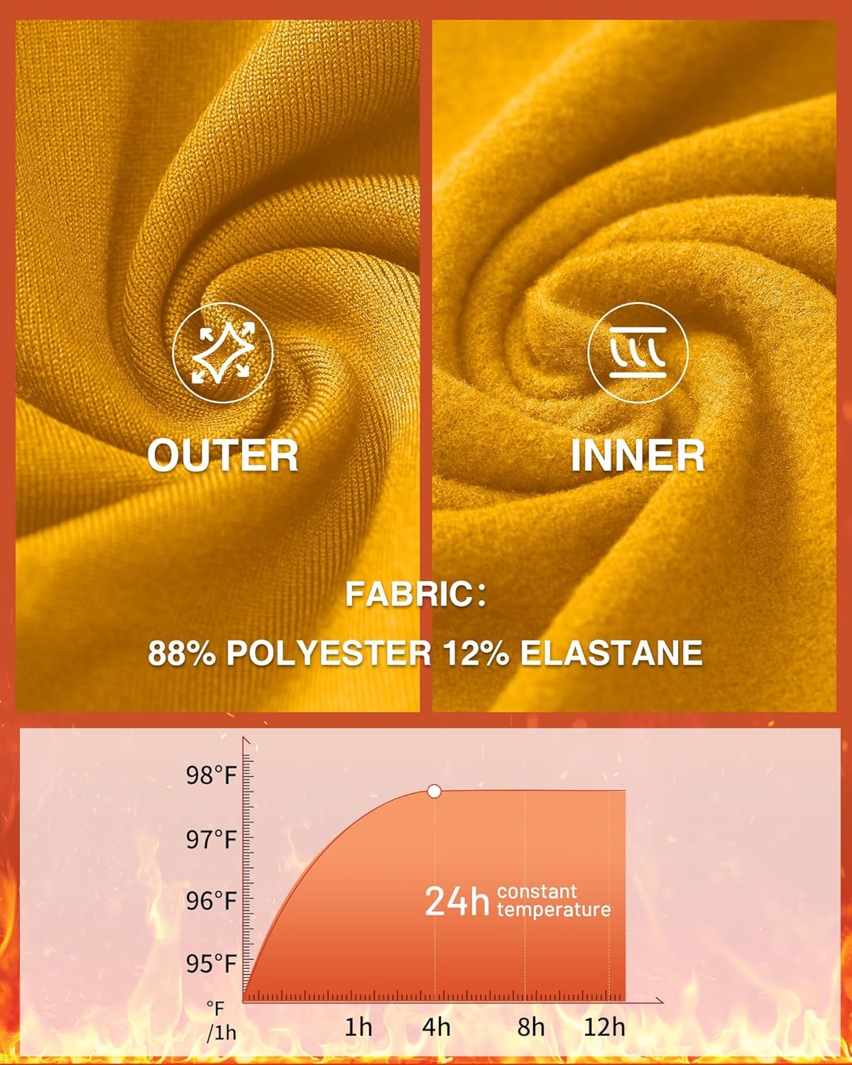 image:imageRunhit Youth Boys Compression Thermal Shirt Long Sleeve Quick Dry Fleece Undershirt Kids Baseball Football Base LayerGoldcrewneck