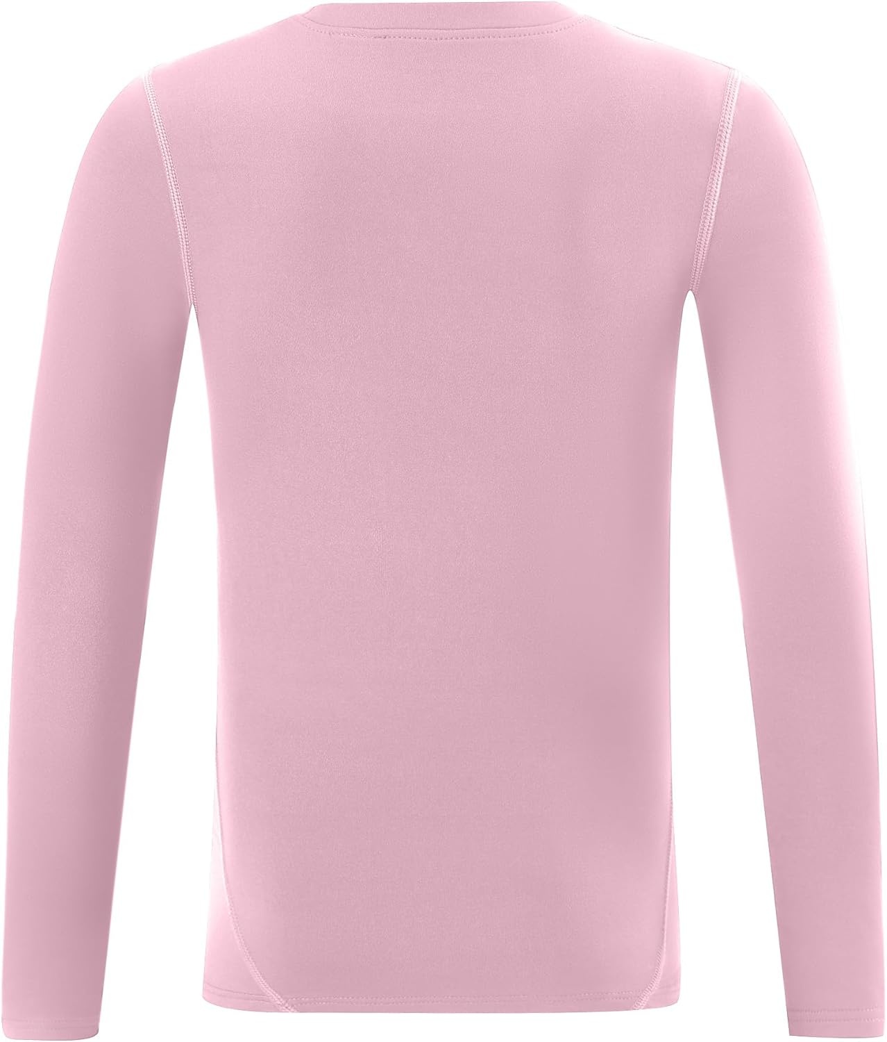 image:imageRunhit Youth Boys Compression Thermal Shirt Long Sleeve Quick Dry Fleece Undershirt Kids Baseball Football Base LayerPinkcrewneck